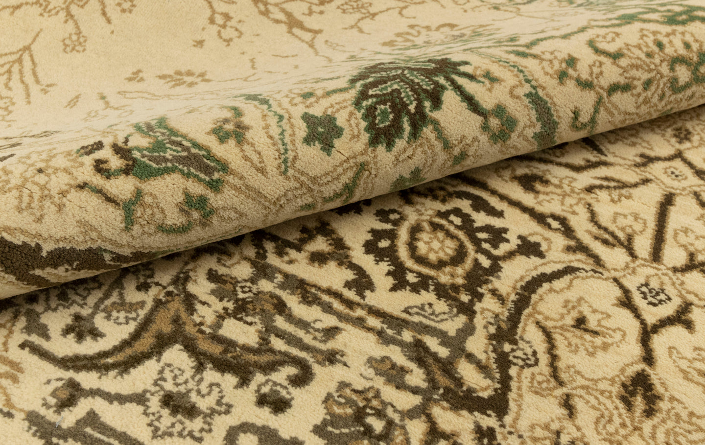 9x12 Zeigler Beige Floral Medallion Persian Style Turkish Woolen Rug | Shritija Rugs | Buy Online Carpet